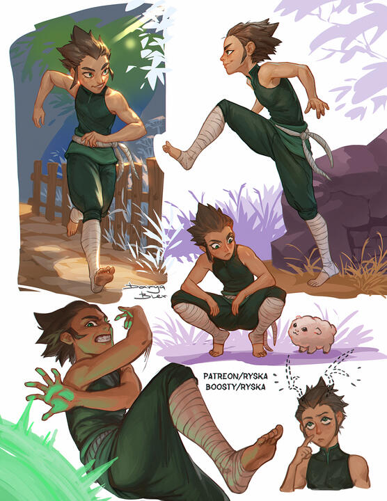 five composition + bg